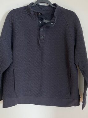 Eddie Bauer Men's L quilted snap pullover